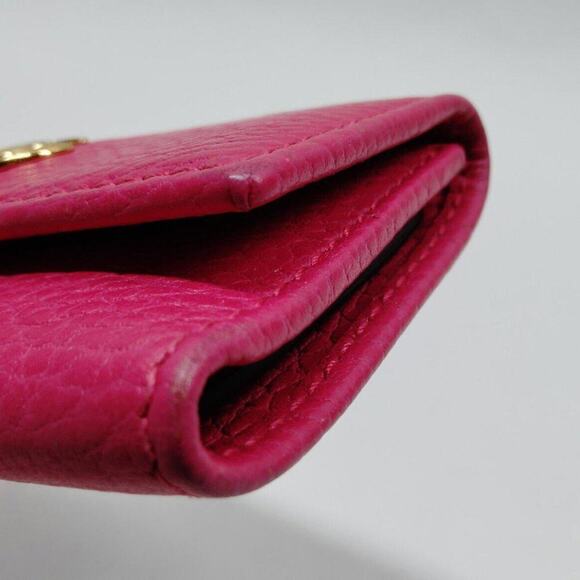 NEW Authentic GUCCI Key Case Pink Pebbled Leather (GGXX086) - Picture 4 of 12